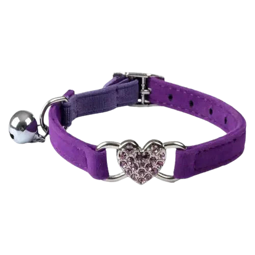 Collier pour chat en velours Transparent Background