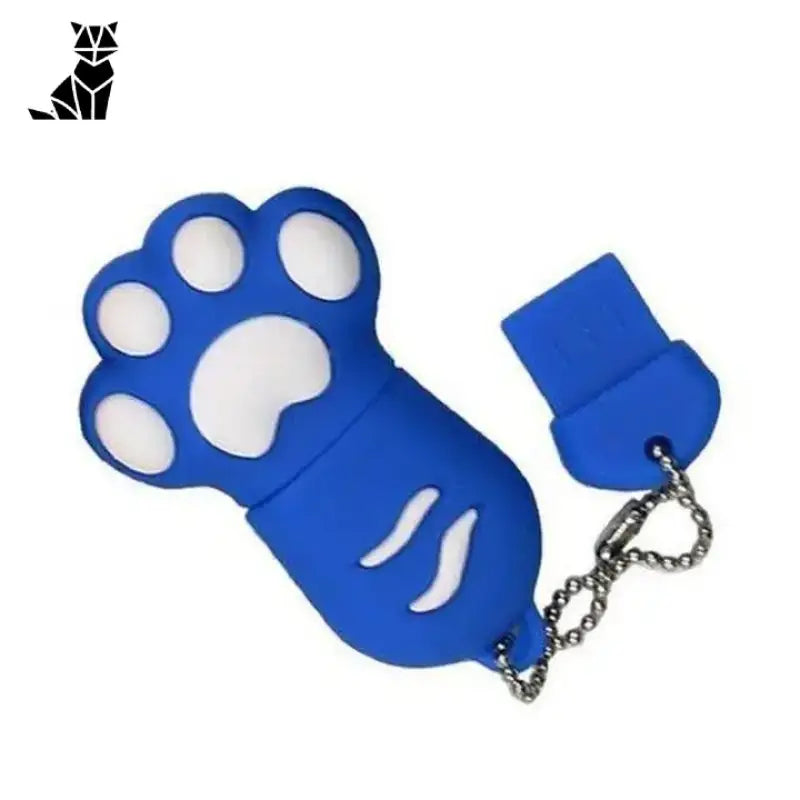 Adorable Clé Usb En Forme De Patte De Chat Pour Un Bureau Fun - 8gb / Bleu