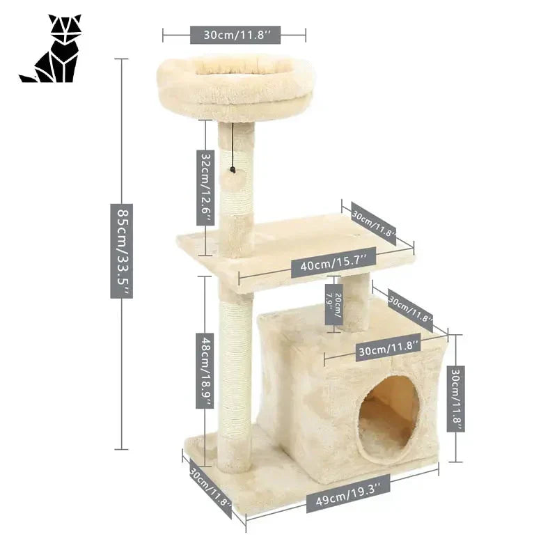 Arbre à chat de luxe avec station de grattage - Arbre à Chat Paradise for Cats