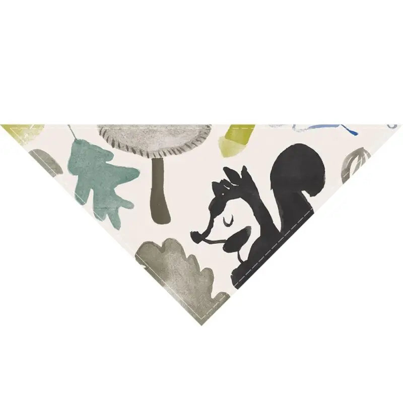 Gros plan d’un bandana pour chien à petits motifs de la collection ’Australian Shepherd Bandana with Happy Little Patterns’ (Bandana pour berger australien à petits motifs)