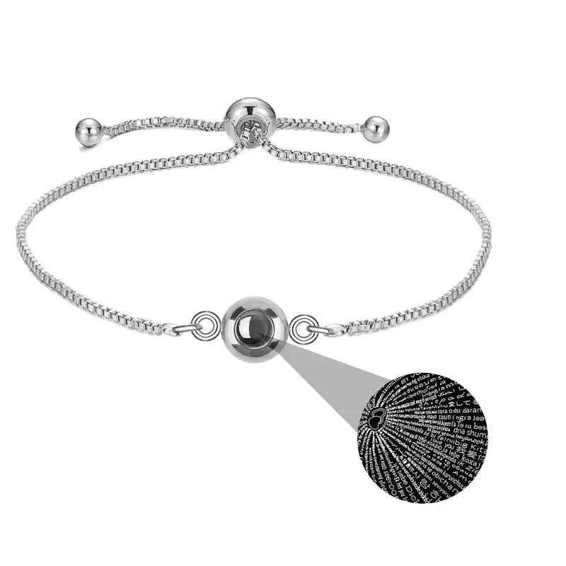 Bracelet en acier titane pour les moments spéciaux : Bracelet en Argent Acier avec Boules et Chaînes