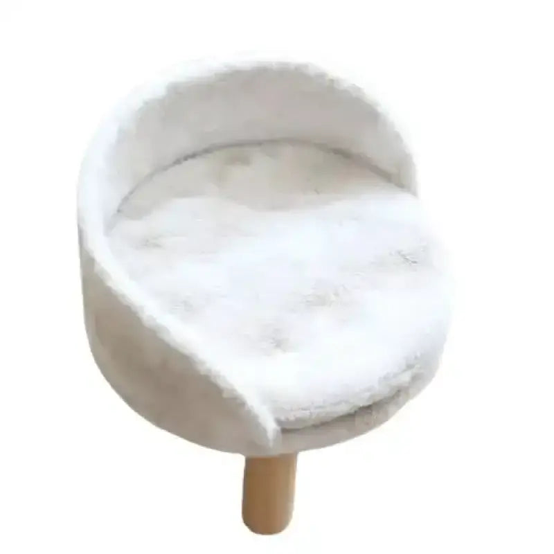Canapé Douillet En Bois Pour Le Sommeil Confortable De Votre Chat - 35x35x30cm