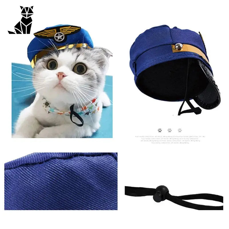 Casquette pour Chat Le Minou Marin