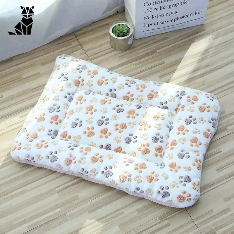 Warmth Welcome Soft Mat - Doux, tapis de peluche pour chien avec motifs de coquillages