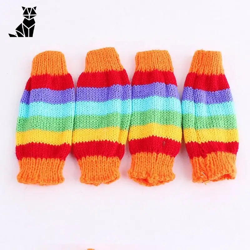 Chapeau pour Chat Hiver Coloré (chapeau + écharpe