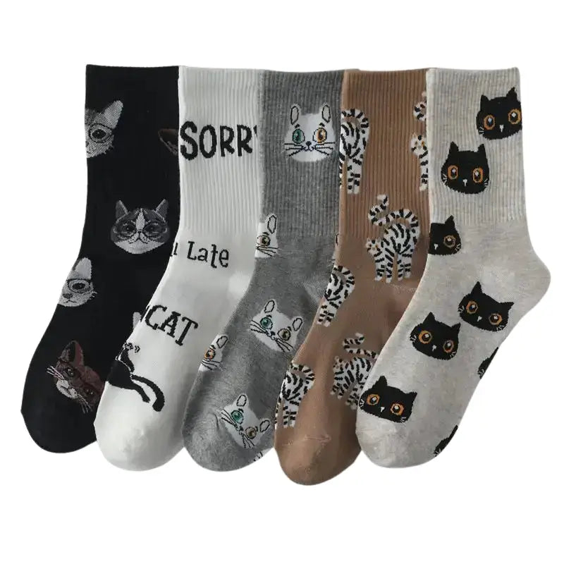 Chaussettes Chat Mignonnes Pour Un Style Irrésistible Et Confortable Transparent Background