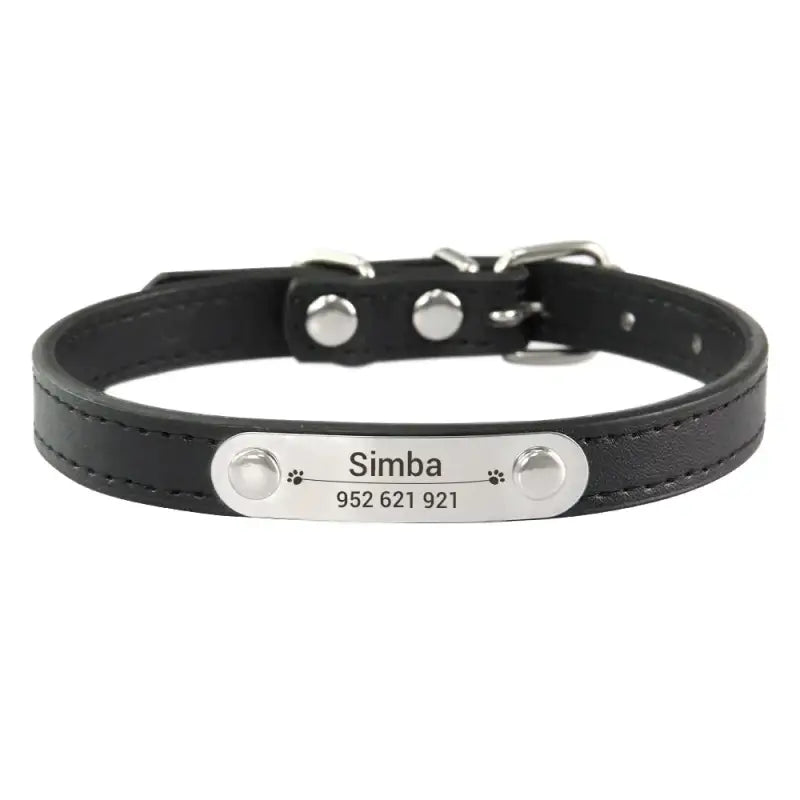 Collier en cuir souple personnalisable, bracelet en cuir noir avec fermoir en métal argenté, doux cuir