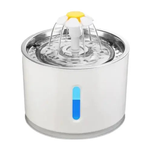 Fontaine à Eau Fraiche Pour Chat Avec Lumière Led Intelligente - Argenté Transparent Background