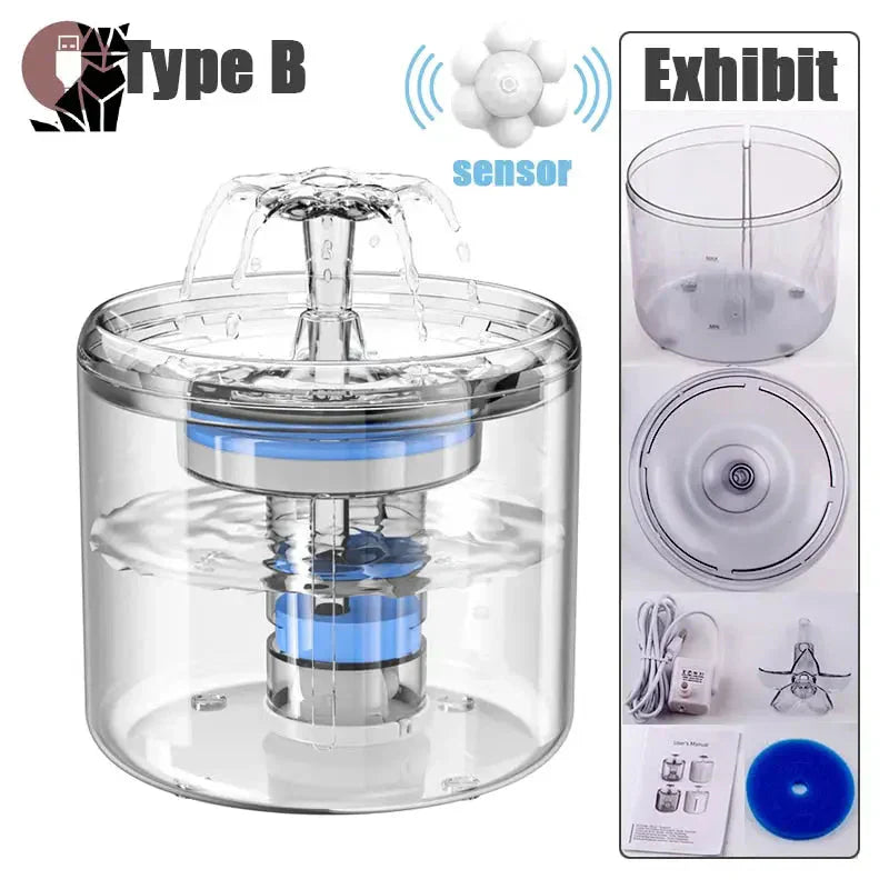 Petit robot de cuisine avec couvercle bleu - Fontaine à Eau for Cats