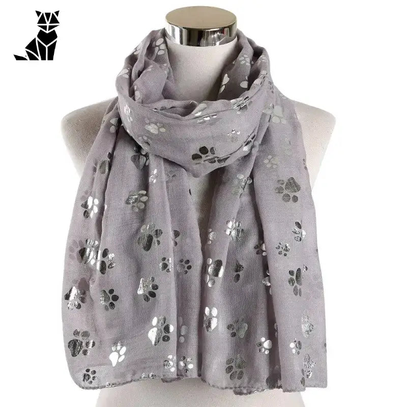 Foulard Chat Crème Aux Motifs élégants Pour Un Style Unique - Gris