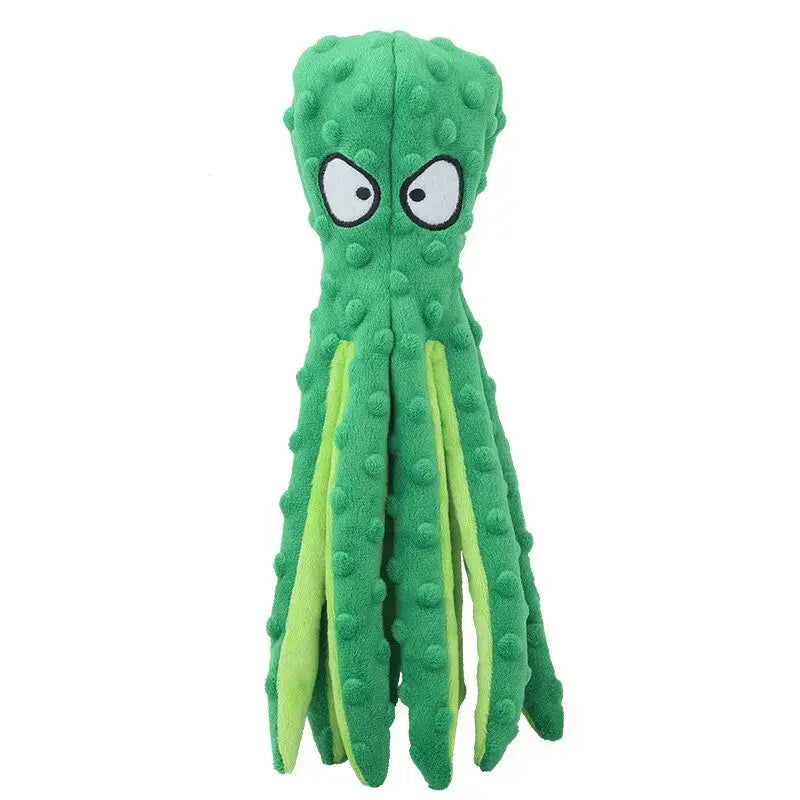 Jouet peluche sonore pieuvre verte - Peluche à mécanisme amusant pour les enfants