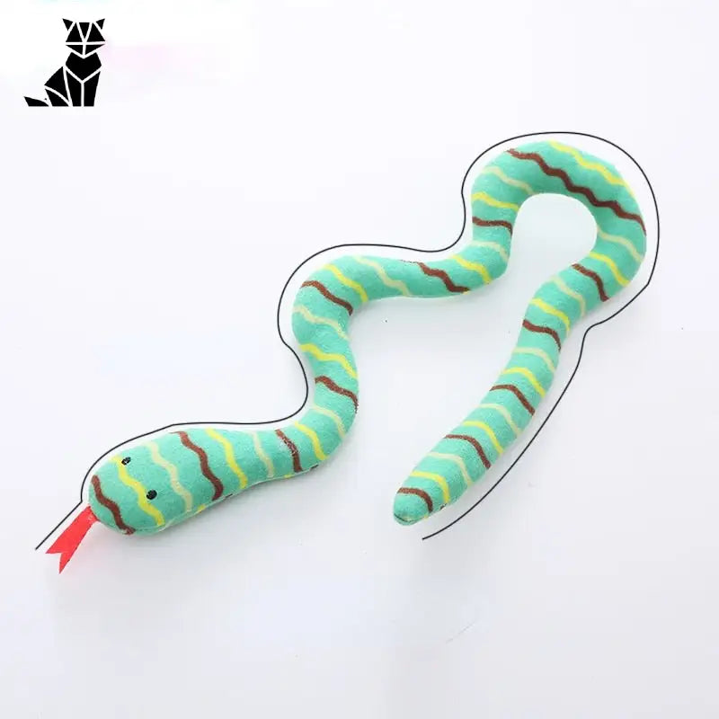 Jouet serpent avec dent rouge : cadeau idéal pour animaux de compagnie (jouet serpent, cadeau idéal)