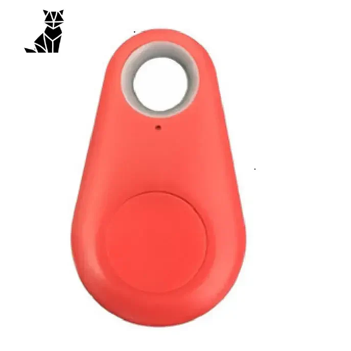 Localisateur d’animaux Bluetooth - Suivi en temps réel : Porte-clés en plastique rouge avec porte-clés blanc, technologie