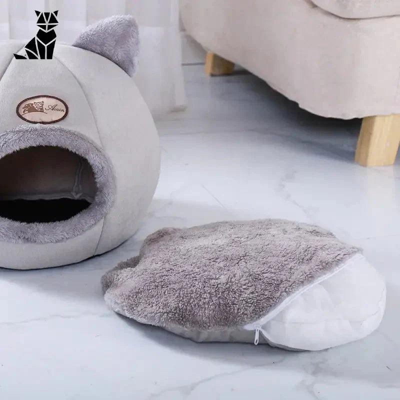 Maison pour chat - Espace privé et chaud pour le chat qui dort dans son lit