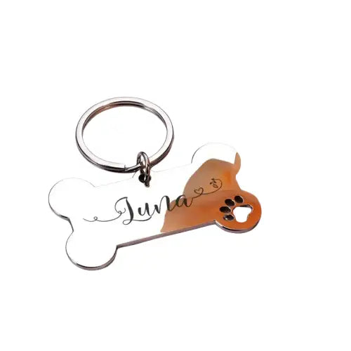 Médaille personnalisée pour chien en acier inoxydable, gravure gratuite et personnalisable Transparent Background