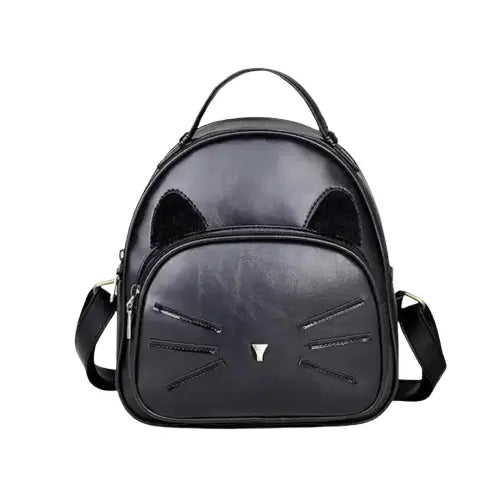 Mini Sac à Dos Chat: élégance Rare Et Praticité En Un Seul Accessoire - Noir Transparent Background