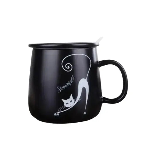 Mug Chat Blanc: Savourez Chaque Gorgée Avec élégance! Transparent Background