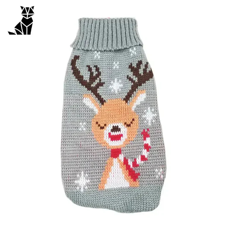 Pull pour chien avec renne, douceur festive parfaite pour les animaux de compagnie en Pull de Noël pour chat